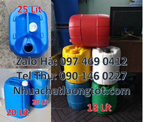 can 18l đựng mật mía, can nhựa giá rẻ, can dẹp 30 lít đựng thuốc thú y giá rẻ, Can nhựa 30 lít dẹp