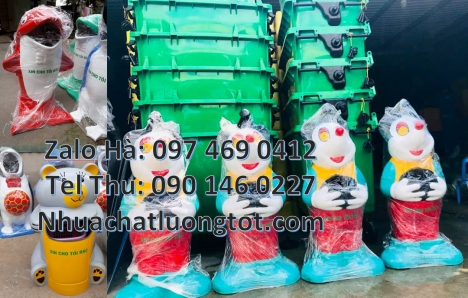 Giá bán thùng rác thú, Thùng rác hình con voi Thùng rác chim cánh cụt. Thùng rác chuột mickey. Thùn