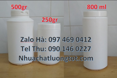 Hủ nhựa 500gr vặn tròn, Hủ nhựa 500gr. Hủ nhựa 2kg nắp garenty Hủ nhựa 1kg nắp vặn. Hũ hóa chất giá