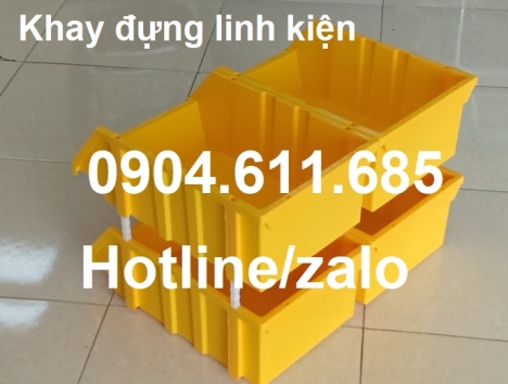 Khay nhựa A9 đựng linh kiện, phụ kiện, phụ tùng, khay nhựa đựng ốc vít, khay nhựa xếp tầng