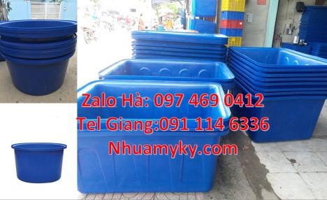 thùng nhựa vuông 750 lít, Thùng nhựa vuông Thùng tròn 1000l, Thùng nhựa 1200 lít đựng muối ph