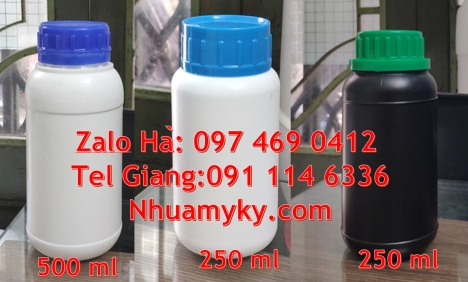 , Chai nhựa đựng thuốc thú y, chai nhựa đựng thuốc thủy sản, chai nhựa đựng nông dược, chai nhựa tro