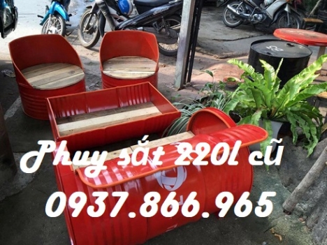 Phuy sắp nắp kín, phuy sắt cũ nắp mở, phuy sắt tại hà nội, cung cấp phuy sắt toàn miền bắc