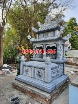 Am thờ đôi để hũ tro cốt – Bán am thờ đôi xây sẵn để hũ cốt bằng đá khối