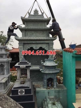 Am thờ đôi để hũ tro cốt – Bán am thờ đôi xây sẵn để hũ cốt bằng đá khối