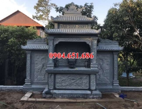 Am thờ đôi để hũ tro cốt – Bán am thờ đôi xây sẵn để hũ cốt bằng đá khối