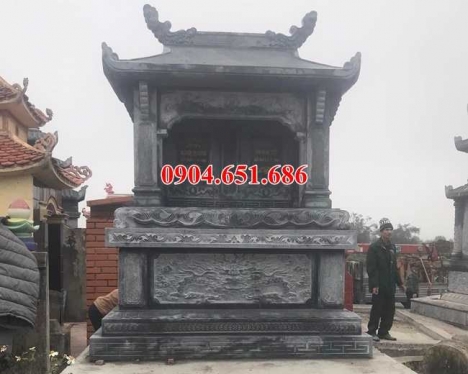 Am thờ đôi để hũ tro cốt – Bán am thờ đôi xây sẵn để hũ cốt bằng đá khối