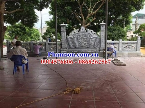 Mẫu bình phong ngoài trời nguyên khối bằng đá