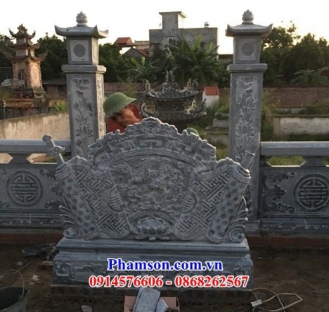 Mẫu bình phong ngoài trời nguyên khối bằng đá