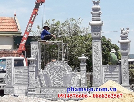 Mẫu bình phong ngoài trời nguyên khối bằng đá