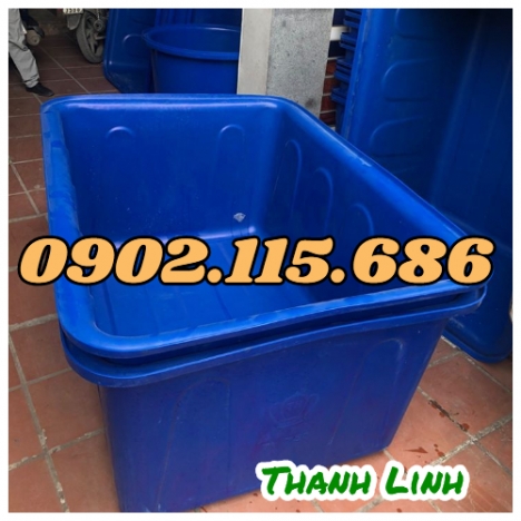 Thùng nhựa lớn, thùng dung tích hình chữ nhật, thùng nhựa nuôi cá, thùng dung tích lớn hình chữ nhật