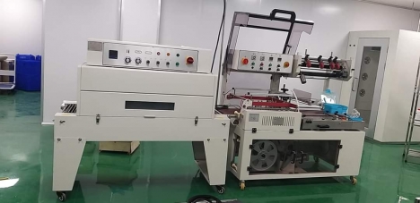 Máy cắt dán màng co POF tự động, máy đóng gói màng co hộp,co hộp thực phẩm
