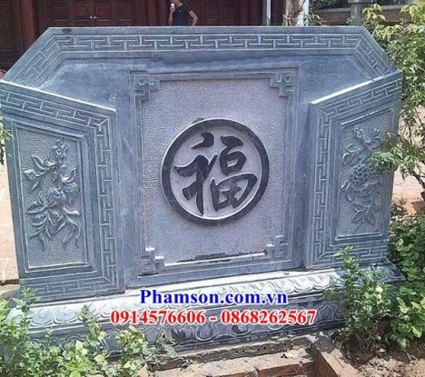 Mẫu bình phong ngoài trời nguyên khối bằng đá