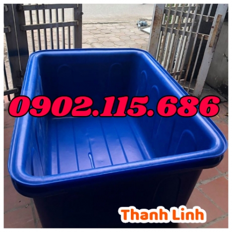 Thùng nhựa lớn, thùng dung tích hình chữ nhật, thùng nhựa nuôi cá, thùng dung tích lớn hình chữ nhật