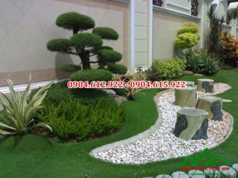 Làm sao Sử dụng sỏi để trang trí sân vườn đẹp hơn