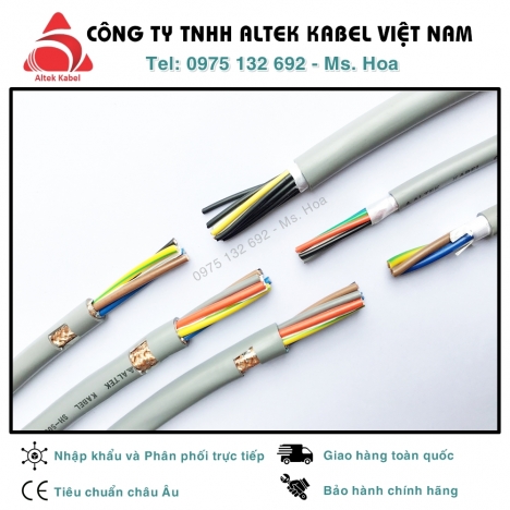 Cáp điều khiển Altek Kabel – Đức chống nhiễu SH-500, không chống nhiễu CT-500
