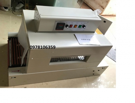 Máy rút màng co PVC, máy rút màng co sách vở, máy đóng gói màng co nhãn chai/