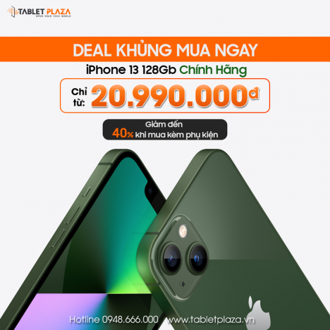 Iphone 13 chính hãng giảm sập sàn tại Tablet Plaza