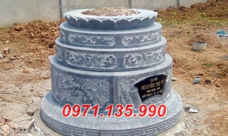 111 Mẫu mộ hình tròn bằng đá xanh