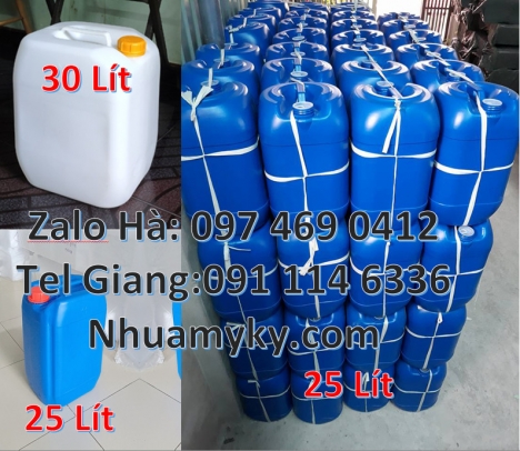 Mua can nhựa 20 lít, Can nhựa 20 lít giá rẻ, Địa chỉ bán can hdpe, Can 30l vuông xanh, Can nhựa xanh