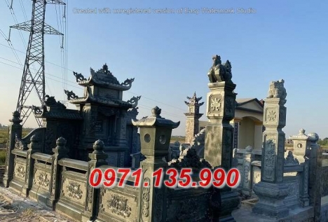 lăng mộ đá đẹp - tham khảo mẫu lăng mộ đá dòng họ