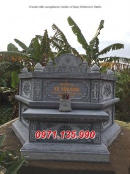 111 Mẫu mộ hình tròn bằng đá xanh