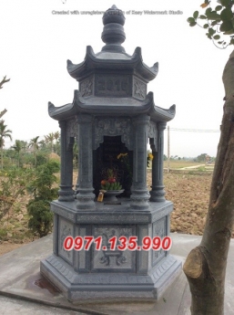 111 Mẫu mộ hình tròn bằng đá xanh