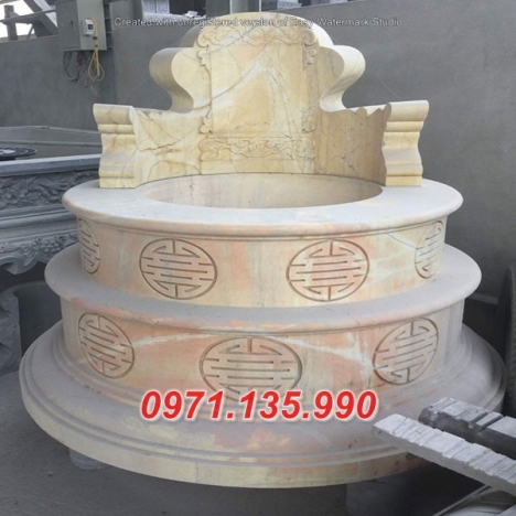 111 Mẫu mộ hình tròn bằng đá xanh