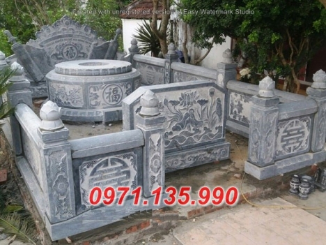 111 Mẫu mộ hình tròn bằng đá xanh