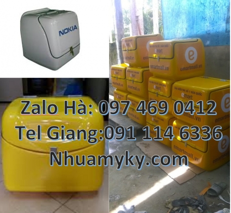 Thùng giao cơm, thùng nhựa, Thùng giao đồ uống, Thùng đựng văn phòng phẩm, Thùng giao hàng 62x52x62