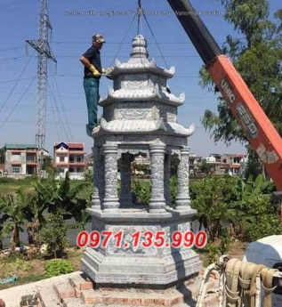 111 Mẫu mộ hình tròn bằng đá xanh