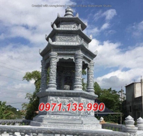 111 Mẫu mộ hình tròn bằng đá xanh