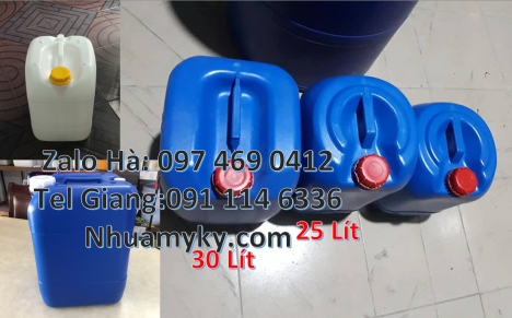 Mua can nhựa 20 lít, Can nhựa 20 lít giá rẻ, Địa chỉ bán can hdpe, Can 30l vuông xanh, Can nhựa xanh