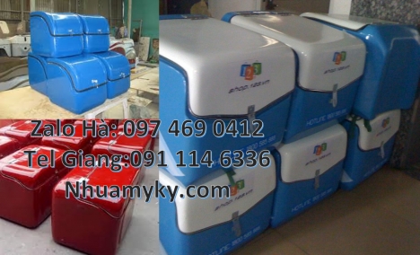Thùng giao cơm, thùng nhựa, Thùng giao đồ uống, Thùng đựng văn phòng phẩm, Thùng giao hàng 62x52x62