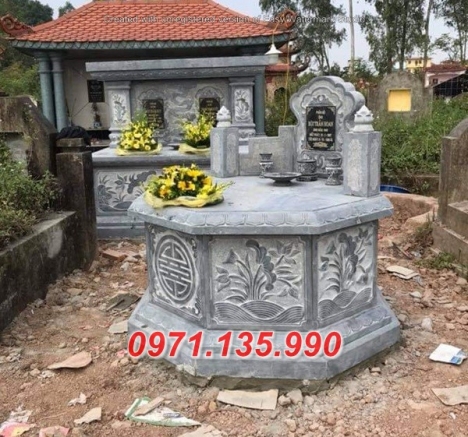 111 Mẫu mộ hình tròn bằng đá xanh