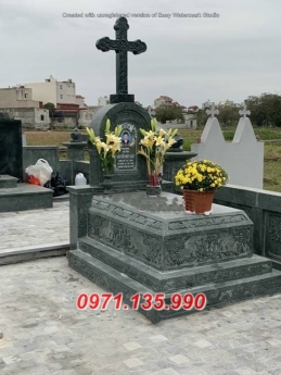Các mẫu mộ đá đẹp - lăng mộ đá xanh rêu