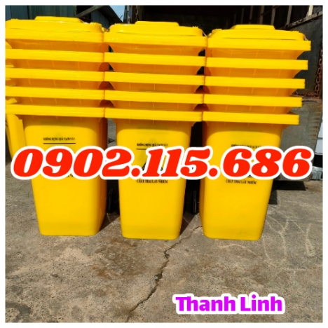 Thùng rác công nghiệp, thùng rác nhựa, thùng rác ngoài trời, thùng rác có bánh xe, thùng rác HDPE, t