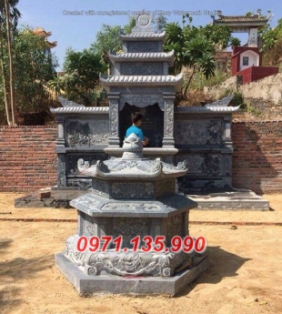 111 Mẫu mộ hình tròn bằng đá xanh