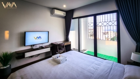 CĂN HỘ DỊCH VỤ 1 KHÁCH 2 NGỦ VNAHOMES APARTMENT VỊ TRÍ TRUNG TÂM TIÊU CHUẨN KHÁCH SẠN