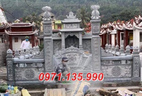 lăng mộ đá đẹp - tham khảo mẫu lăng mộ đá dòng họ