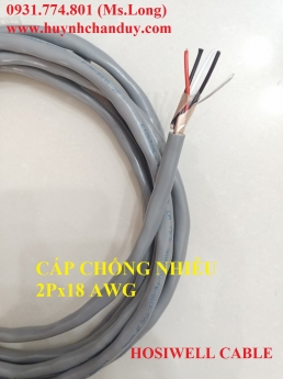 Cáp tín hiệu chống nhiễu 2Pair 18AWG Hosiwell