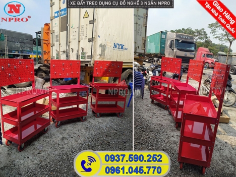 2 mẫu xe đẩy đựng dụng cụ 3 ngăn cao cấp, giá rẻ hiện nay