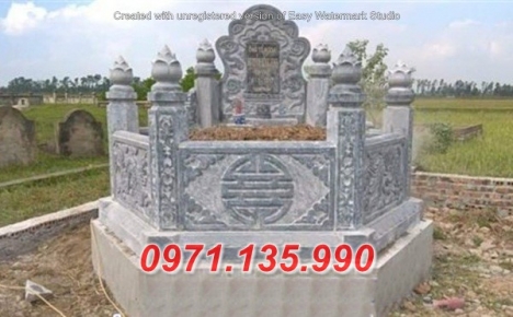 111 Mẫu mộ hình tròn bằng đá xanh