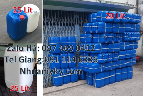 Mua can nhựa 20 lít, Can nhựa 20 lít giá rẻ, Địa chỉ bán can hdpe, Can 30l vuông xanh, Can nhựa xanh