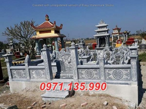 lăng mộ đá đẹp - tham khảo mẫu lăng mộ đá dòng họ