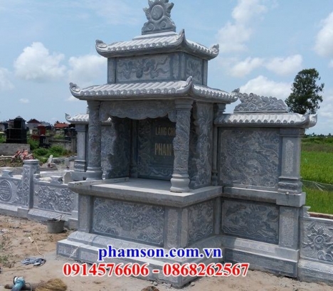 Mẫu mộ hai mái đẹp – Mộ đá cao cấp