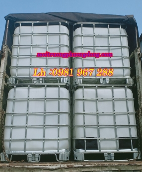 Báo giá tank nhựa cũ 1000 lít ,thùng nhựa IBC