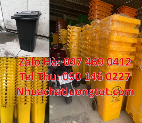 Thùng rác 120l có bánh xe, thùng rác, Thùng rác 120 lít Composite, thùng đựng rác 240 lít nắp hở,