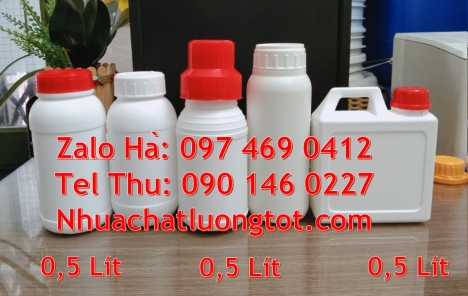 chai 1l đựng phẩm màu Chai nhựa hdpe 1 lít, Chai 500ml hdpe, Chai 1l miệng nhỏ, Chai 0.5l tròn đựng