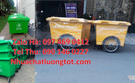 Xe thu gom rác 660 lít bánh nhỏ, Xe gom rác 660l, xe gom rác thải 1000l, nơi bán xe thu gom rác, Xe